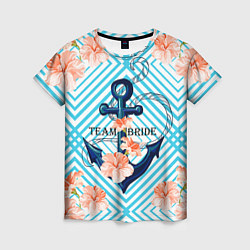 Женская футболка Морская команда