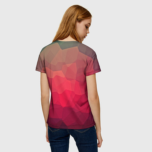Женская футболка Edge abstract / 3D-принт – фото 4