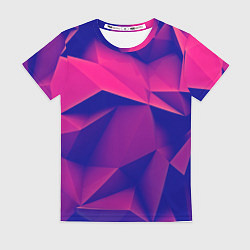 Футболка женская Violet polygon, цвет: 3D-принт