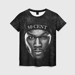 Женская футболка 50 cent: black style
