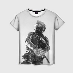 Женская футболка Battlefield Soldier