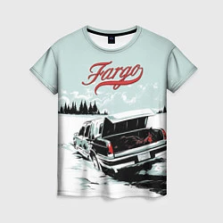 Женская футболка Fargo Car