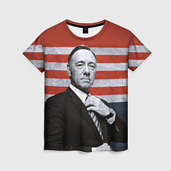 Футболка женская Kevin Spacey patriot, цвет: 3D-принт