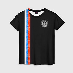 Футболка женская Russia - Black collection 2023, цвет: 3D-принт