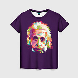Женская футболка Альберт Эйнштейн: Арт
