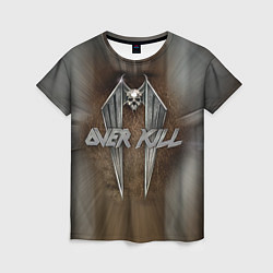 Женская футболка Overkill: Metal Skull