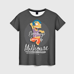 Футболка женская Milhouse, цвет: 3D-принт