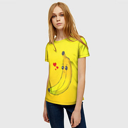 Футболка женская Just Banana (Yellow), цвет: 3D-принт — фото 2
