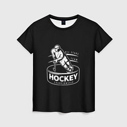 Женская футболка Championship Hockey!