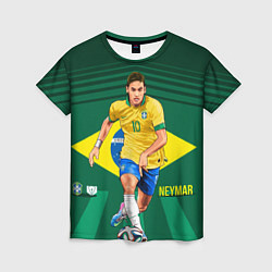 Женская футболка Neymar Brazilian