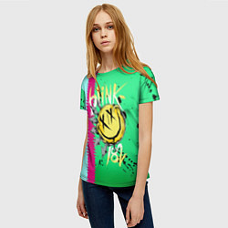 Футболка женская Blink 182, цвет: 3D-принт — фото 2