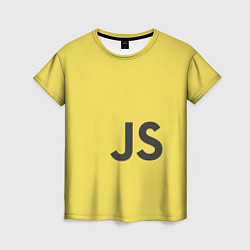 Футболка женская JavaScript, цвет: 3D-принт