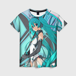 Женская футболка Miku1