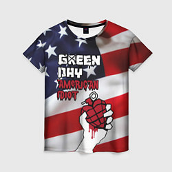 Футболка женская Green Day American Idiot, цвет: 3D-принт