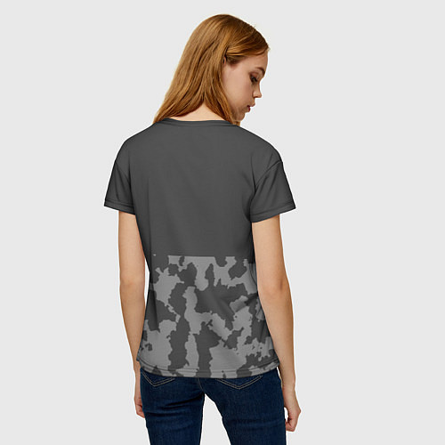 Женская футболка Родной камуфляж РФ / 3D-принт – фото 4