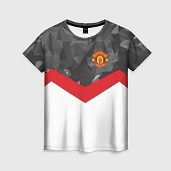 Женская футболка Man United FC: Grey Polygons