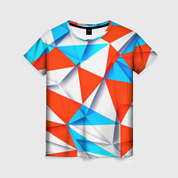 Женская футболка Треугольники