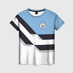 Футболка женская Manchester City FC: White style, цвет: 3D-принт