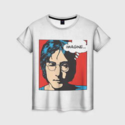 Женская футболка John Lennon: Imagine