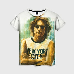 Футболка женская John Lennon: New York, цвет: 3D-принт