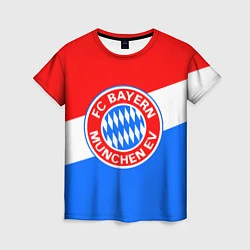 Футболка женская FC Bayern: tricolor, цвет: 3D-принт