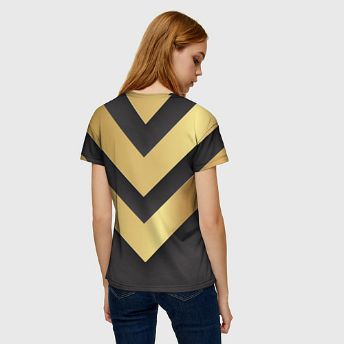 Женская футболка Golden arrows / 3D-принт – фото 4