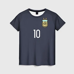Женская футболка Сборная Аргентины: Месси ЧМ-2018