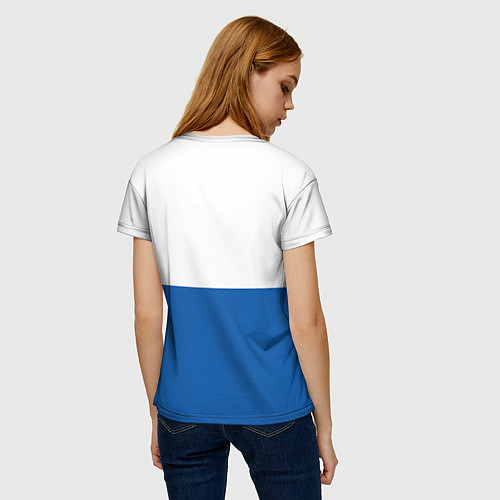 Женская футболка Chelsea FC: Duo Color / 3D-принт – фото 4