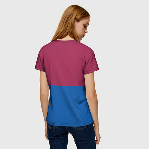 Женская футболка Barcelona FC: Duo Color / 3D-принт – фото 4