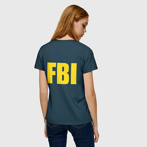 Женская футболка FBI / 3D-принт – фото 4