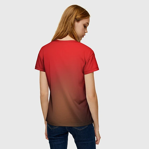 Женская футболка Дикий индеец / 3D-принт – фото 4
