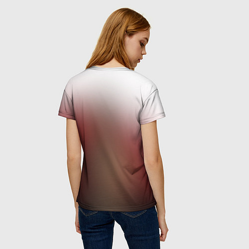 Женская футболка Back Girl / 3D-принт – фото 4