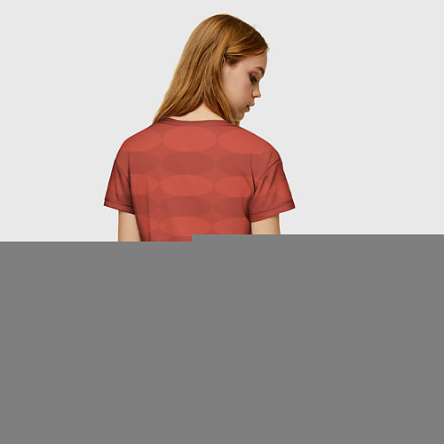 Женская футболка Atletico Madrid: Red Ellipse / 3D-принт – фото 4
