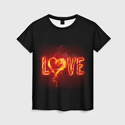 Женская футболка Love & Flame