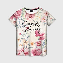 Женская футболка Super mom