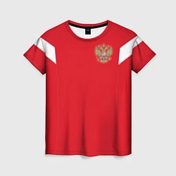 Футболка женская Сборная России: ЧМ 2018, цвет: 3D-принт