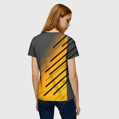 Женская футболка PUBG: Lines Style / 3D-принт – фото 4