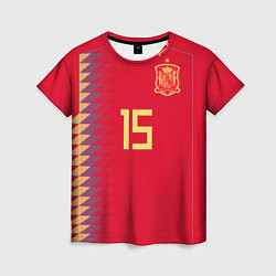 Женская футболка Сборная Испании: Рамос ЧМ 2018