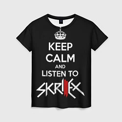 Футболка женская Keep Calm & Skrillex, цвет: 3D-принт