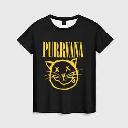 Женская футболка Purrvana
