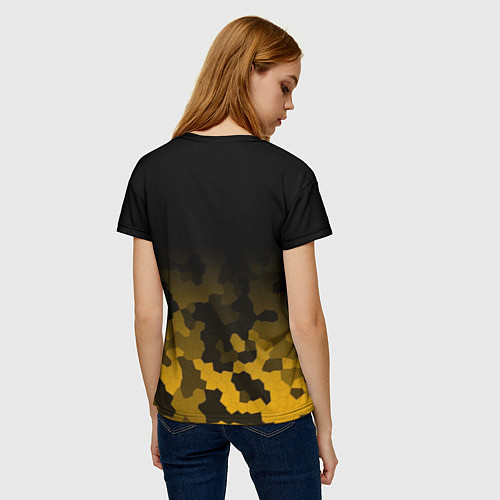 Женская футболка PUBG: Military Honeycomb / 3D-принт – фото 4