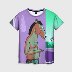 Футболка женская BoJack, цвет: 3D-принт