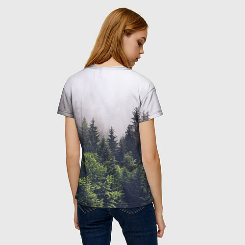 Женская футболка Jah Khalib: Green Forest / 3D-принт – фото 4