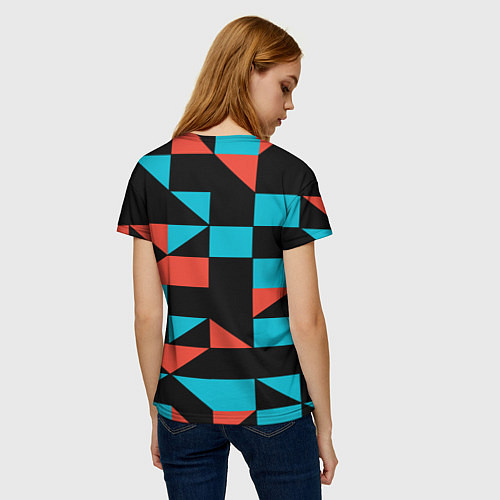 Женская футболка TOP Geometry / 3D-принт – фото 4