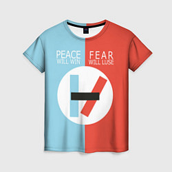 Женская футболка 21 Pilots: Peace & Fear