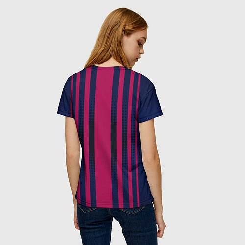 Женская футболка FC Barcelona: Rakuten / 3D-принт – фото 4