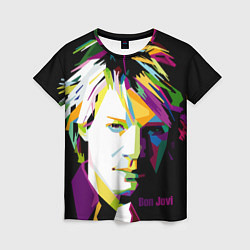 Женская футболка Jon Bon Jovi Art