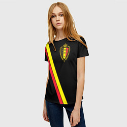 Футболка женская Сборная Бельгии, цвет: 3D-принт — фото 2