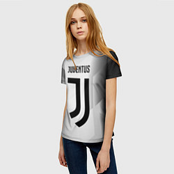 Футболка женская FC Juventus: Silver Original, цвет: 3D-принт — фото 2