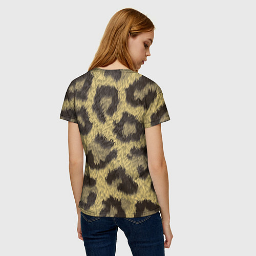 Женская футболка Шкура гепарда / 3D-принт – фото 4